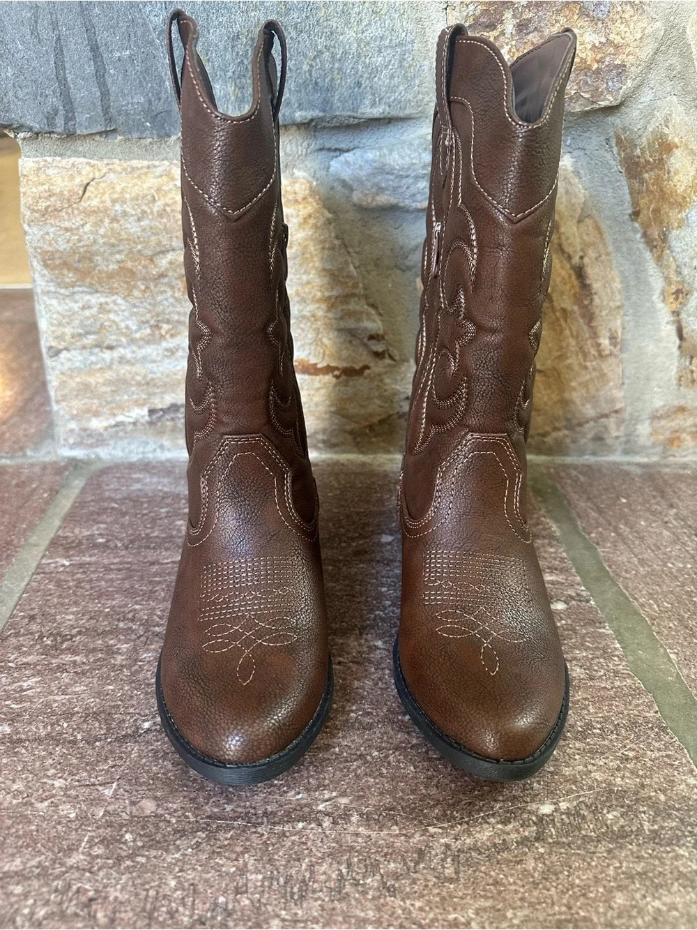 Kids brown Montana Western boot